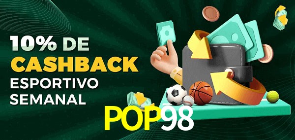10% de bônus de cashback na POP98