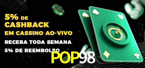 Promoções do cassino ao Vivo POP98